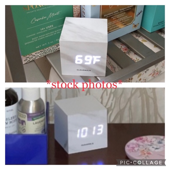NWT CLOUDNOLA Block Clock - Cube Alarm Clock - Picture 7 of 7